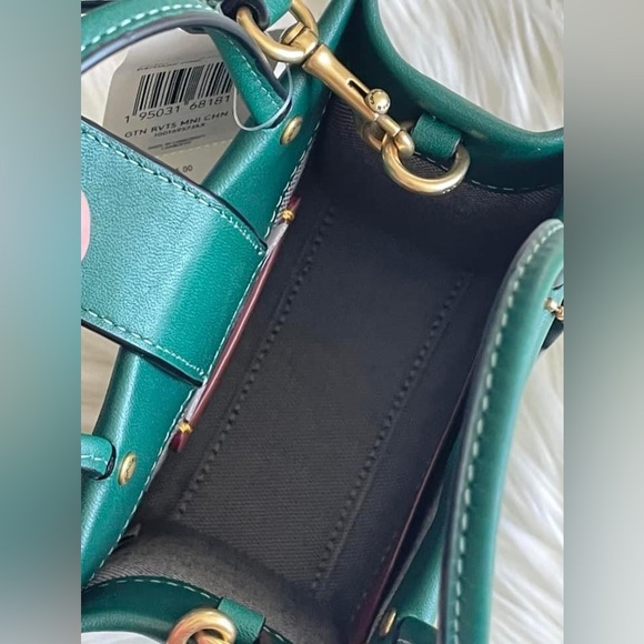 💰SOLD - CC385 - Coach Mini Cashin Tote with Rivets - Picture 8 of 13